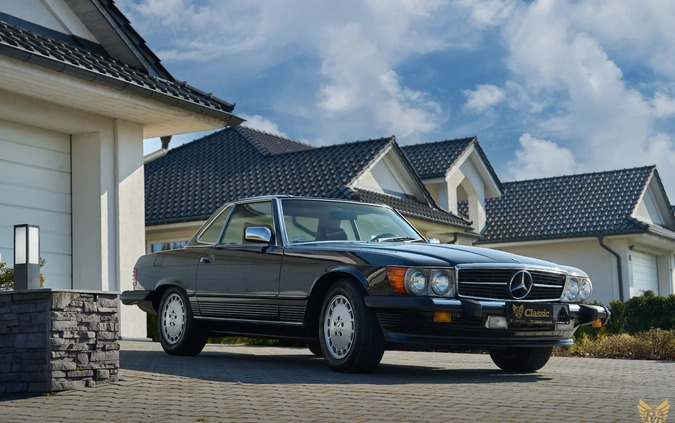 Mercedes-Benz SL cena 119000 przebieg: 166240, rok produkcji 1986 z Słubice małe 596